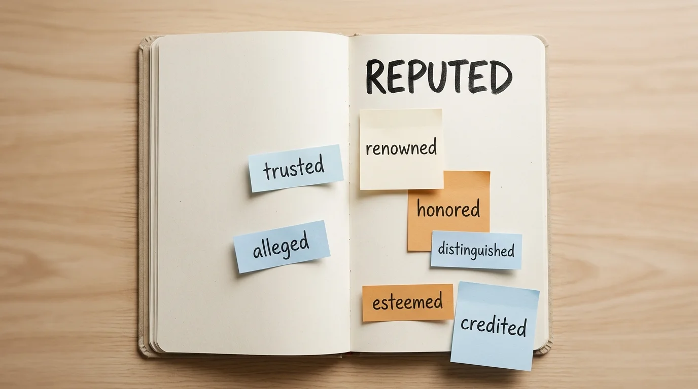 synonyms for reputed
